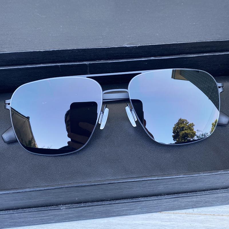 Non-polarized Oversized Thin FULL Frame No Screw Ultralight Men Suneyewear Fashion Polygon Eyeglasses