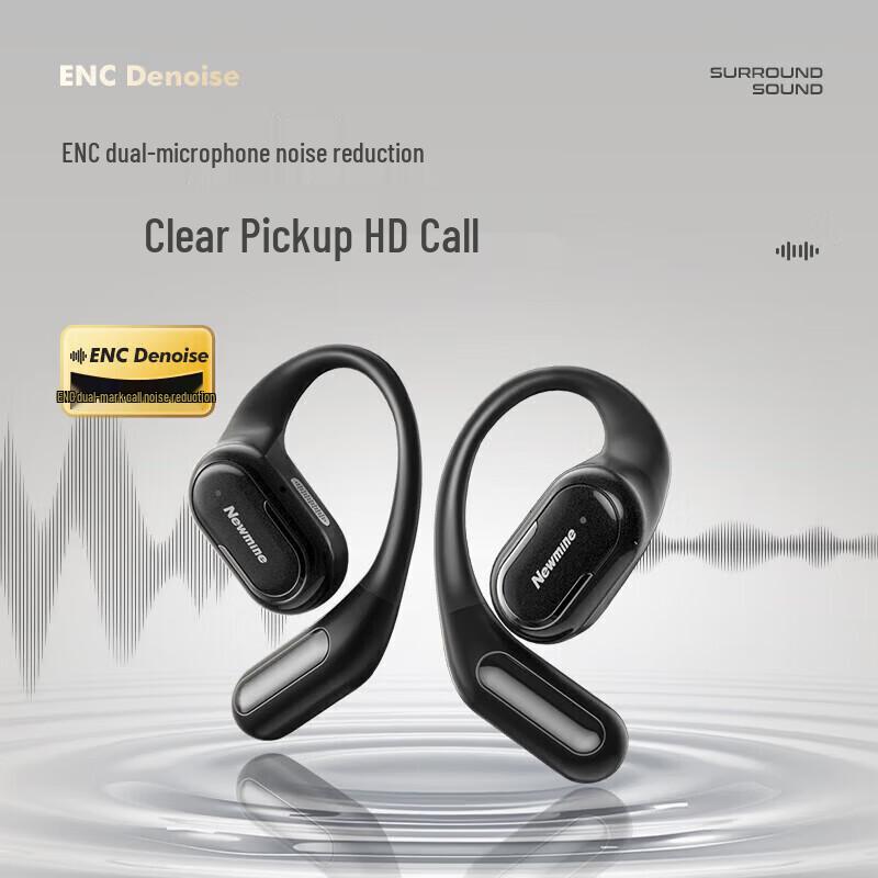 Newman Open-Ear Wireless Bluetooth Headset with ENC Noise Cancelling