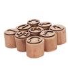 9Pcs Animal Footprint Stamps Wooden Wild Animal Tracks Stamp Set Mini Handmade for Crafting Decorative Projects