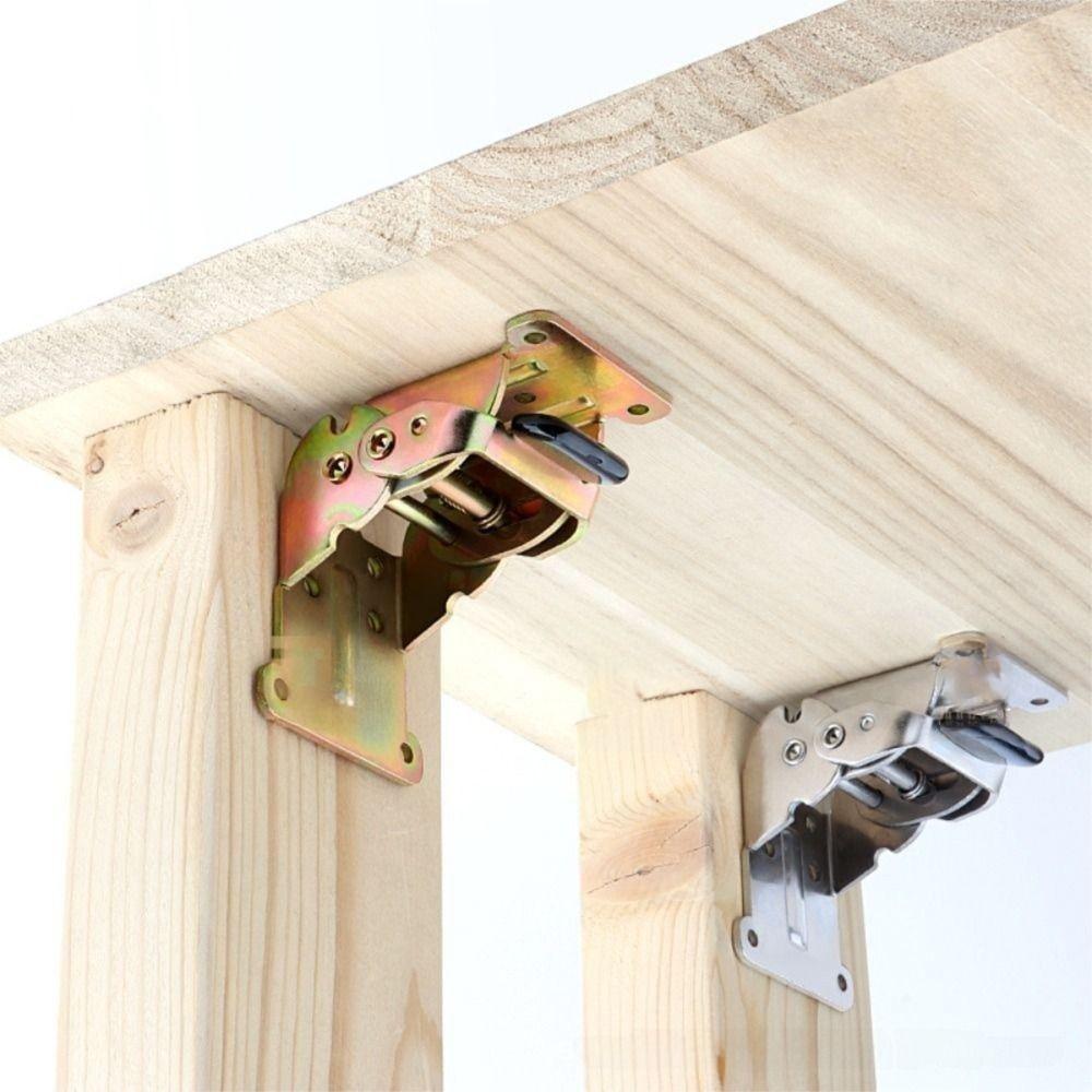 0/90/180 Degree Self Lock Hinges Self-Locking Extension Support Bracket  Table Chair Bed Leg Feet