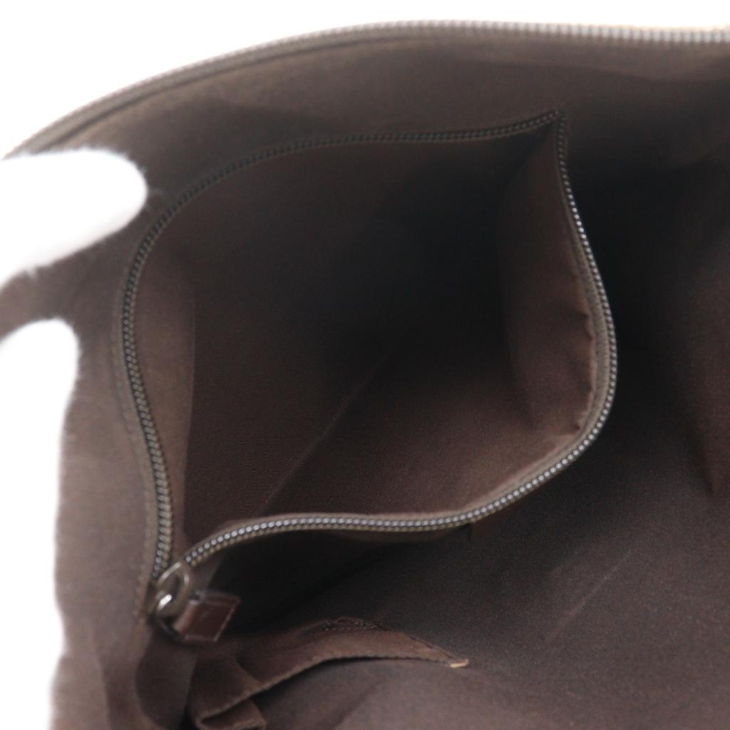 GUCCI Shoulder Bag 145857 Brown GG canvas unisex Used