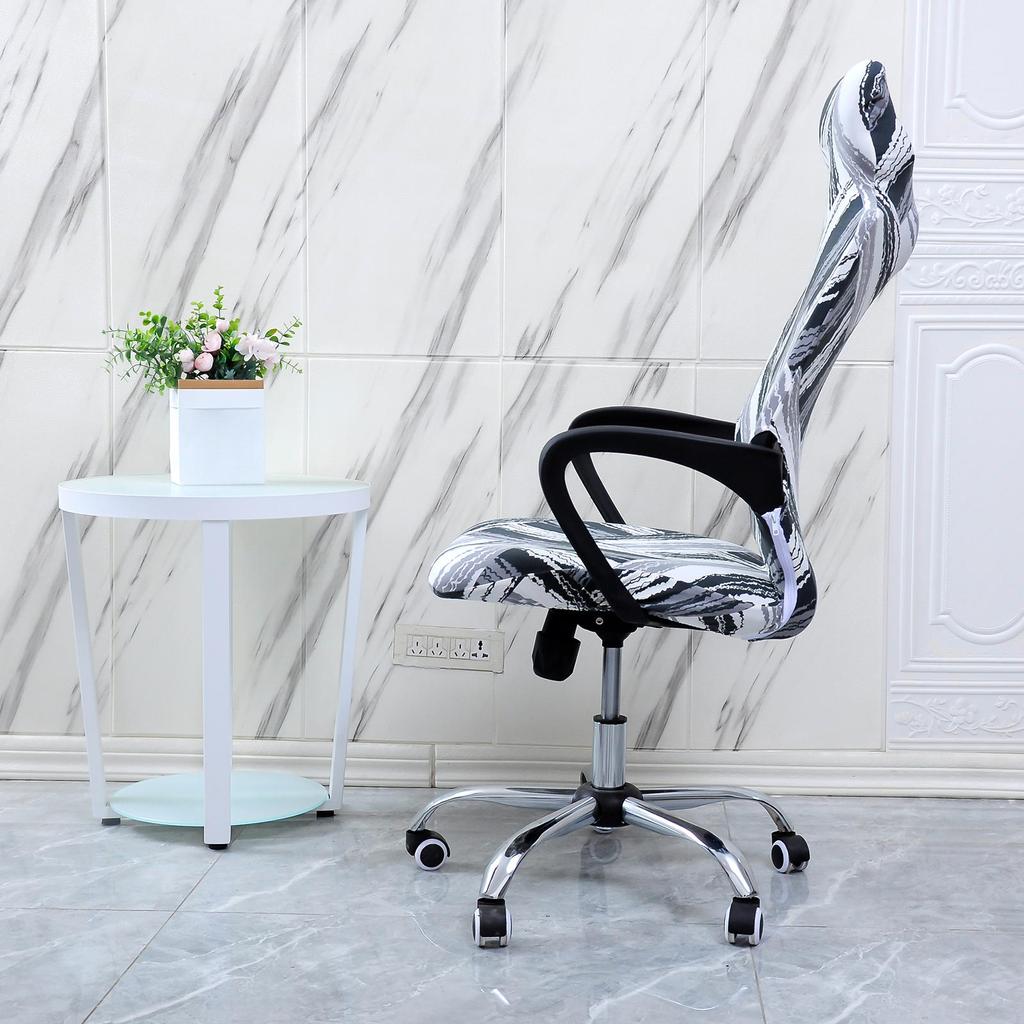 Stretchy Game Chair Cover Printed Soft Arm Rest Cover for Dinning Chair Rotating Chair