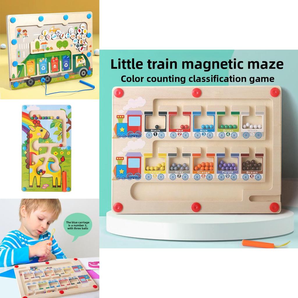 Wooden Magnetic Color Sorting Board For Kids Educational Learning Toy