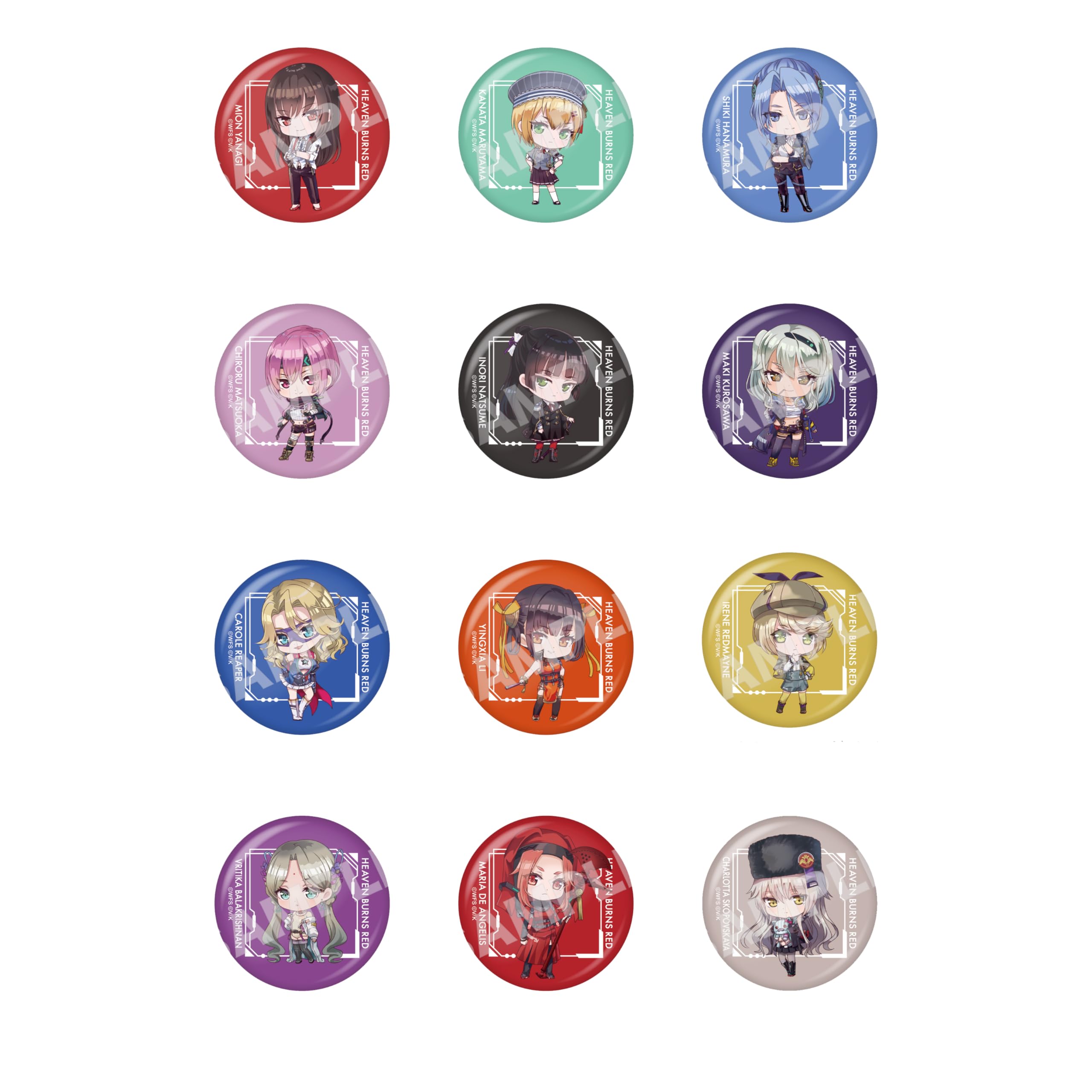 

Heaven Burns Red Металлический значок-кан BOX D коробка 12 штук