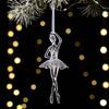 Transparent Christmas Elk Pendants Carousel DIY Ballet Girl Pendants Exquisite Elegant Christmas Decoration