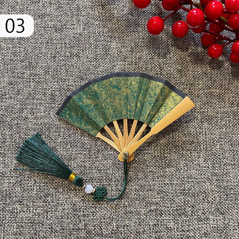 2.5 Inch Mini Folding Fan Portable Diy Painting Children Fan Ancient Style Held Dance Fans Party Wedding Summer Fan Accessories