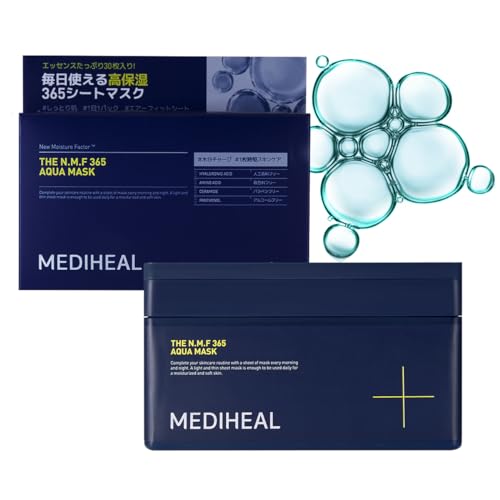 

MEDIHEAL THE N.M.F 365 Aqua Mask, Large Capacity, Daily Use, Skin Balancing Care, 30 Sheet Masks