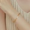 18K Gold Plated Silver Bracelet for Women - High-End, Fade-Resistant, New 2024 Design