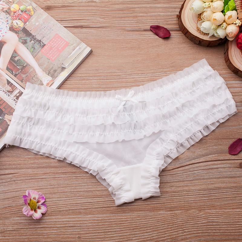 Cute Lace Low Waisted Panties with Mesh and Sexy Women's Panties