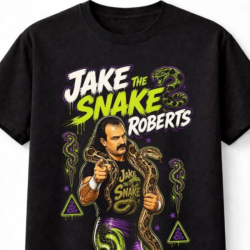 Jake The Snake Roberts Retro Wrestling Legend Graphic Unisex TShirt S