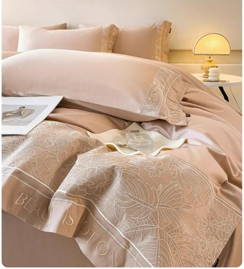 Premium Mother & Baby Four-Piece Set: Grade A Xinjiang Long-Staple Cotton Duvet Cover with High-End Embroidery