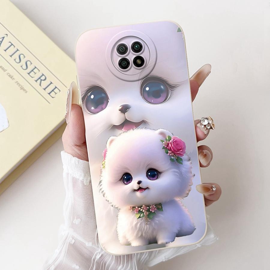 For Xiaomi Redmi Note 9T 5G Case Note9 5G Capa Shockproof Soft Silicone New Flower Funda for Redmi Note 9 T 5G Phone Cover Coque