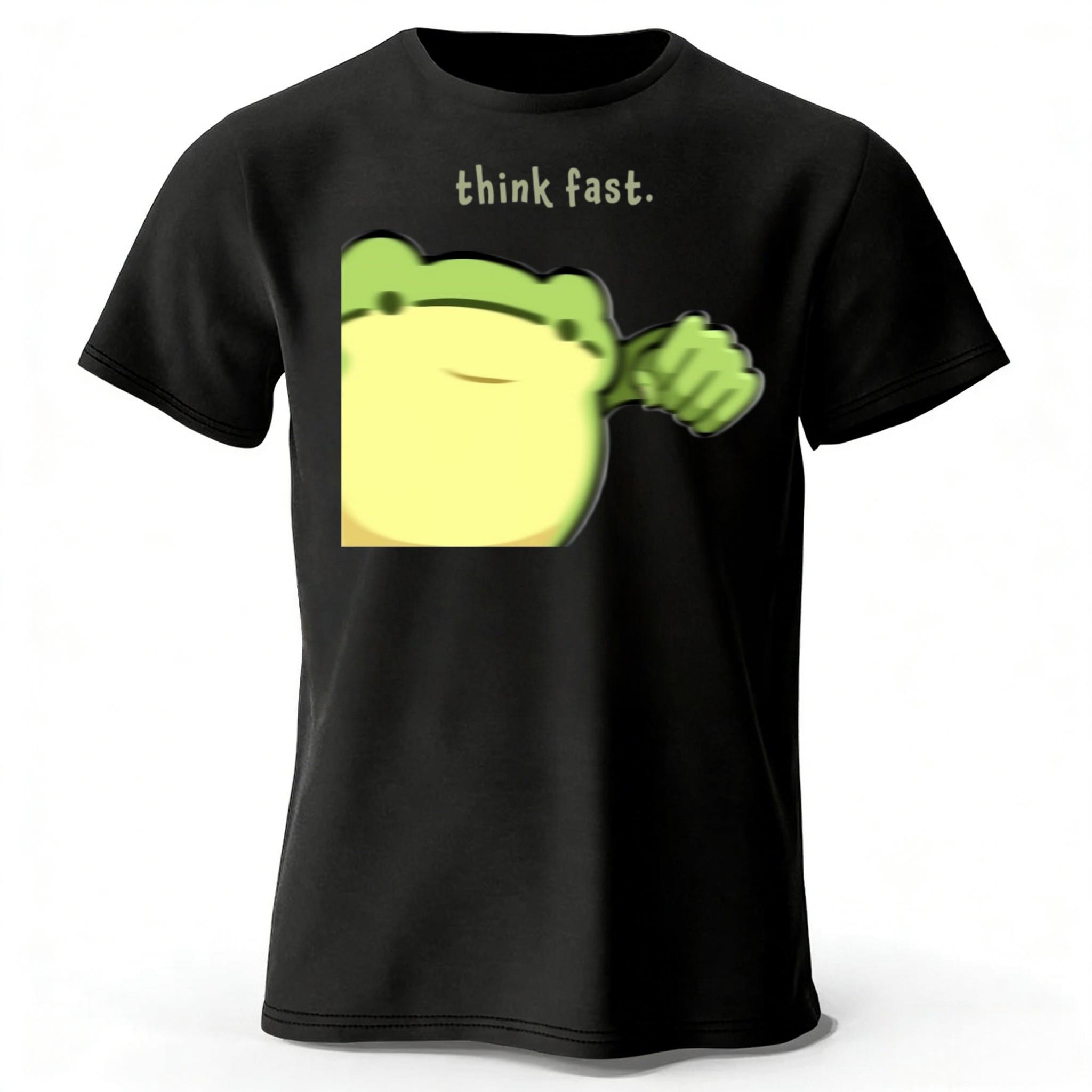 

Angry Frog Summer New Mens Cotton Sports Short Sleeve Running Fitness Large Loose Tshirt Street Daily 2yk Casual Top S
