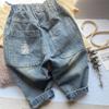 Boys' American High Street Ripped Jeans Children's Trendy Casual Straight Leg Pants Loose Pants