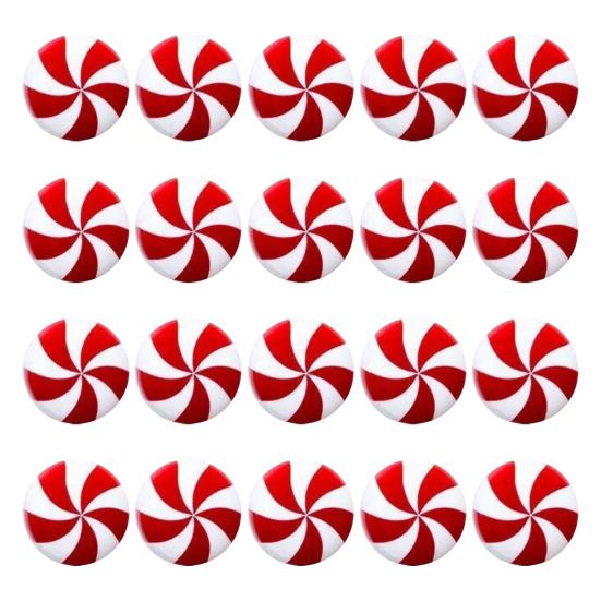 10/20/24Pcs Cabinet Door Knob Cover Christmas Peppermint Candy Drawer Closet Dresser Wardrobe Door Pull