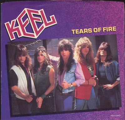 7inch Record KEEL - Tears Of Fire MCA52861PROMO MCA Records 1986 US Rock Used