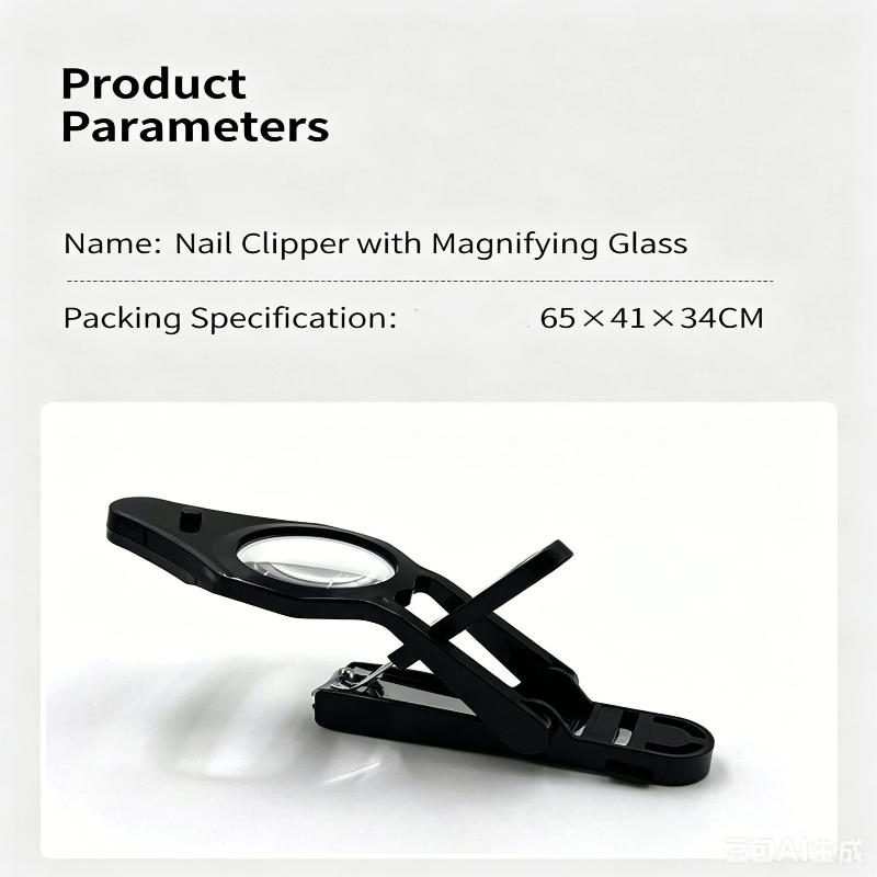 Multifunctional Antisplash LED Nail Clippers Magnifier Non-Slip Handle Nail Cutter for Kids Elderly Daily Grooming