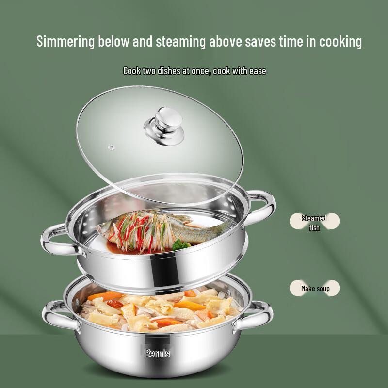 Bernice 28cm Edelstahl Dampfgarer