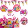 Snow White Princess Bella Jasmine Party Supplies Girl Birthday Tableware Banner