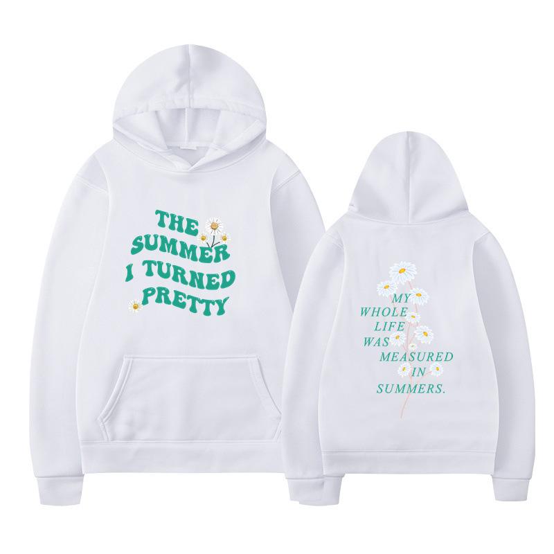 The Summer I Turned Pretty Print Fashion Sweatshirt Hip Hop Casual Unisex Autumn Winter Fleece Streetwear Tops Sudaderas