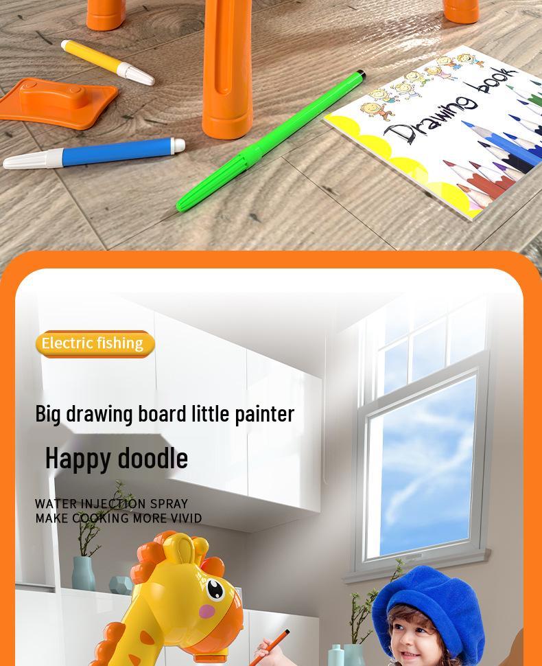 Little Deer Projector Drawing Board: Educational Art & Writing Toy for Children
