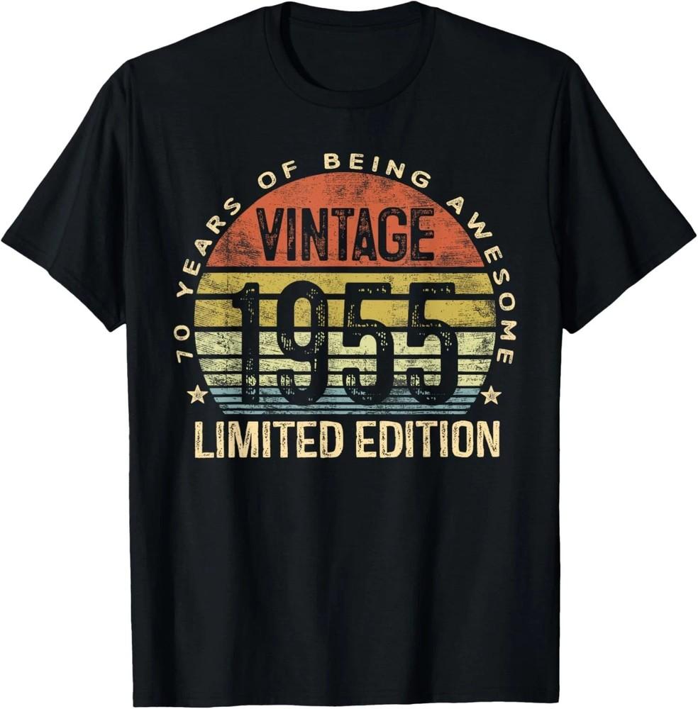 Vintage 1955 Limited Edition 70-Year-Old Gifts 70th Birthday Unisex T-Shirt XXXXL
