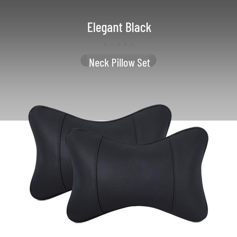 Zestaw poduszki pod kark na zagłówek samochodowy i poduszki lędźwiowej