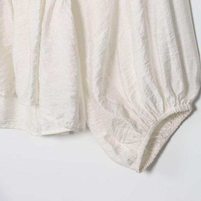 Kaslead New Women Clothes Western Style Versitile Fashion Loose Women Clothes Pleat Shirts 1300636