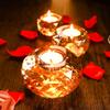 K9 Crystal Glass Tealight Candle Holder Geometric Faces Crystal Ball Clear Candlesticks Candlelight Dinner Romantic Decoration