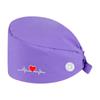Fashion Solid Work Hat Casual Unisex Scrub Cap With Button