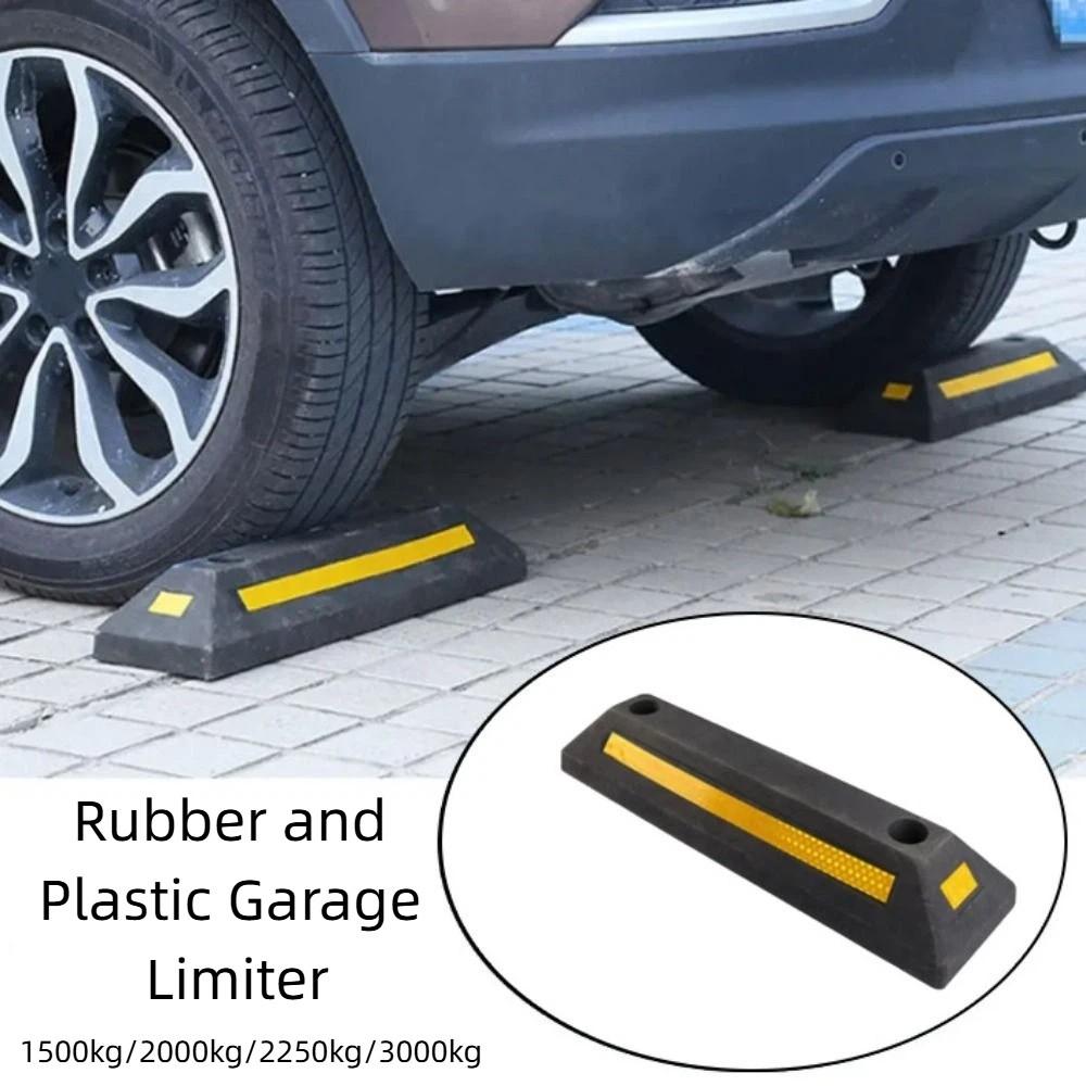 Rubber-Plastic Parking Stopper Heavy Duty Auto Wheel Guide Block Aid Wheel Stop Parking Lot