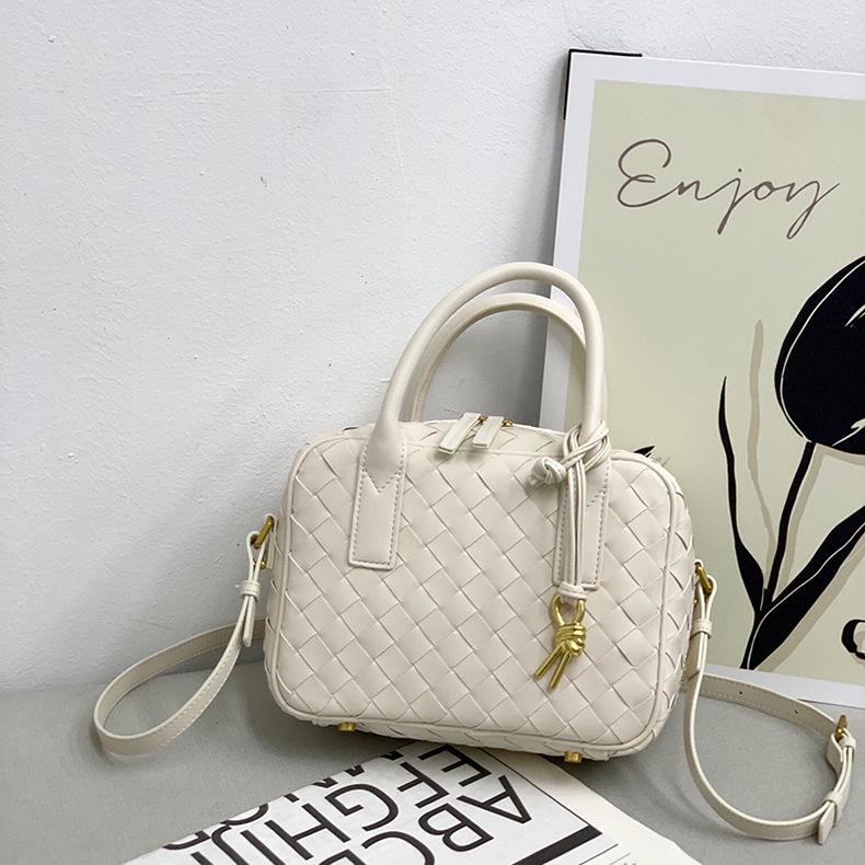 2024 Γνήσιο Δέρμα Γυναικεία Χειροποίητη Μικρή Τετράγωνη Τσάντα Κουτί - Τσάντα Χειρός, Ώμου, Messenger, Εργασίας και Στυλ Boston