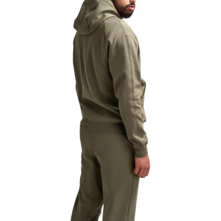 Jordan Solid Logo Hooded Zip-Up Long Sleeve Cardigan Vintage Sports Sweatshirt Men Sweatshirt Olive FV8602-222