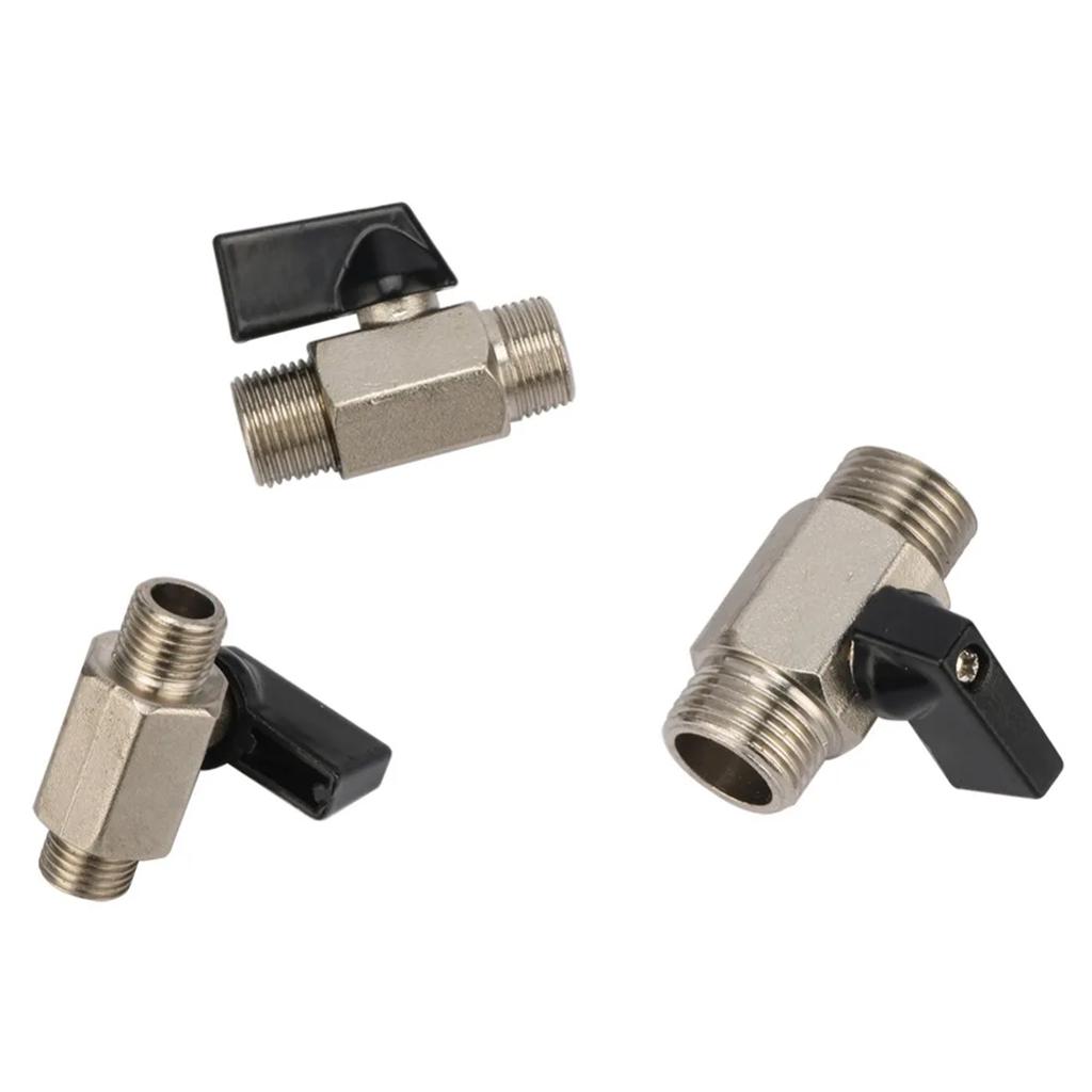 1/8" 1/4" 3/8" 1/2" BSP Male/Female Thread Mini Brass Ball Valve Air Compressor Switch Garden Irrigation Water Shut Off Valve