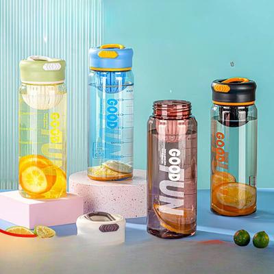 Water Cup Students Handy Cup Portable Sports Fitness Anti-fall Plastic Cup with Tea Water Bottle Large Capacity Water Cup
