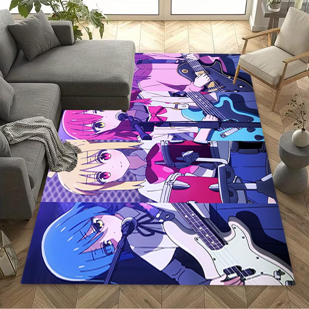 Guitar Band Adventure Floor Rug Office Rug Design for Decorate Room Study Room Balcony Hallway Anti-slip Rug Decorate Offices Best for Christmas