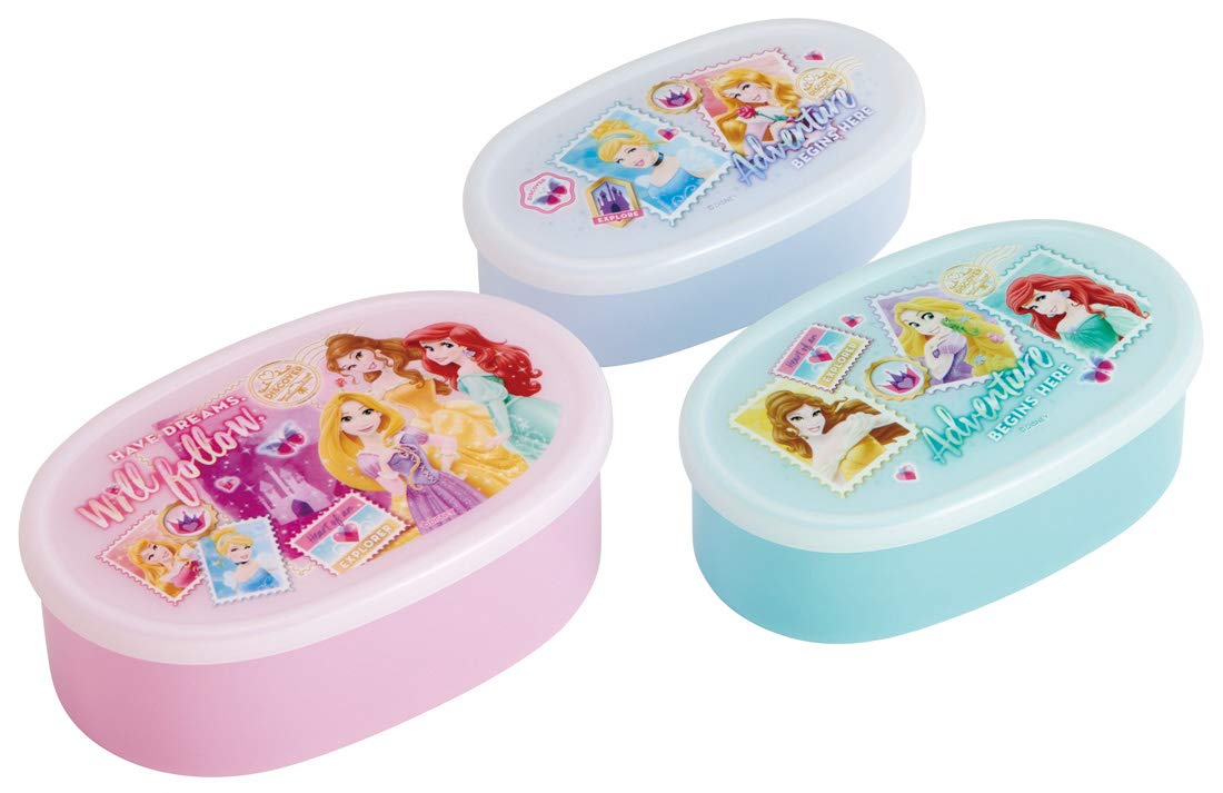 

Skater Bento Sealable Storage Set of Princess Disney Made in SRS3S Box, Containers, Containers, 3, Design, Japan, 860ml,