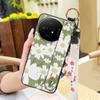 Fashion Design Protective Phone Case For TCL 50 Nxtpaper 5G/50Pro Nxtpaper 5G Wristband Kickstand Dirt-resistant Flower