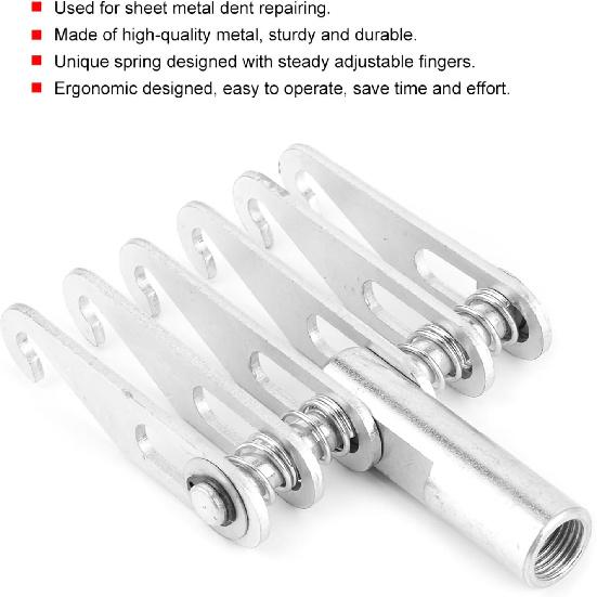 Dent Puller, Metal 6 Claw Hook Auto Body Repair Puller Adjustable Pulling Claw for Slide Hammer Attachment Car Dent Repairing