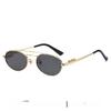 Euro Retro Oval Sunglasses With Uv400 Protection For Fashionable Sunwear And Outdoor Activities