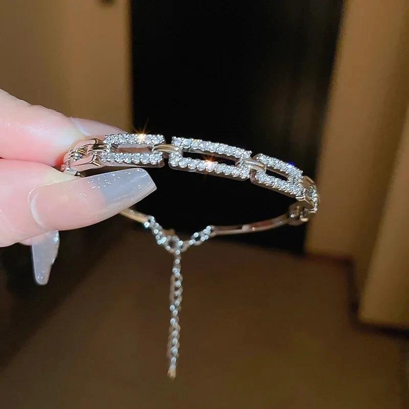 Новый корейский изысканный бамбуковый браслет, милый элегантный модный простой геометрический браслет, женские банкетные украшения