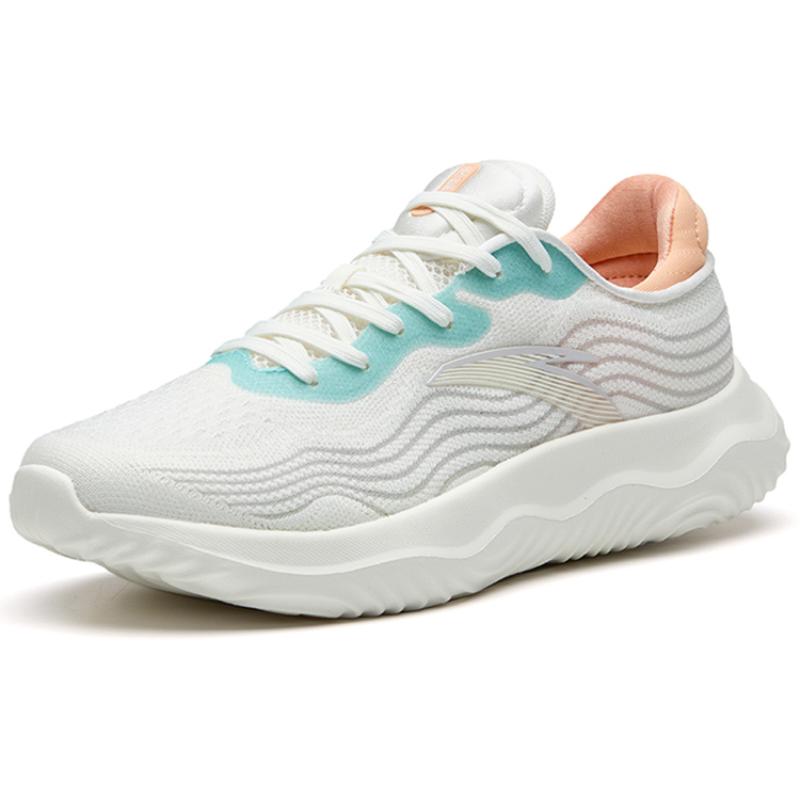 Anta Vielfalt Trainingskollektion Trainingsschuhe Damen Niedrig geschnitten Elfenbeinweiß/Fluss-Aqua-Blau Sneaker 122237718-5