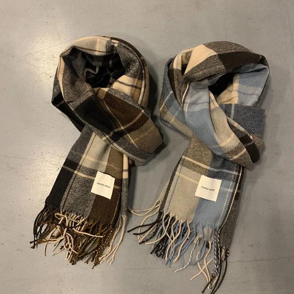 WTEMPO Kašmírová dámská šála Jaro Podzim Zima Kostkovaná Operační pláštěnka Šály Dámský Tippet Bandana Šátky Šátek na hlavu