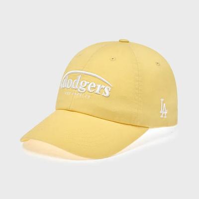 [Worn by Karina]_[MLB] Jelly Unstructured Ball Cap LA (Mg.Yellow)