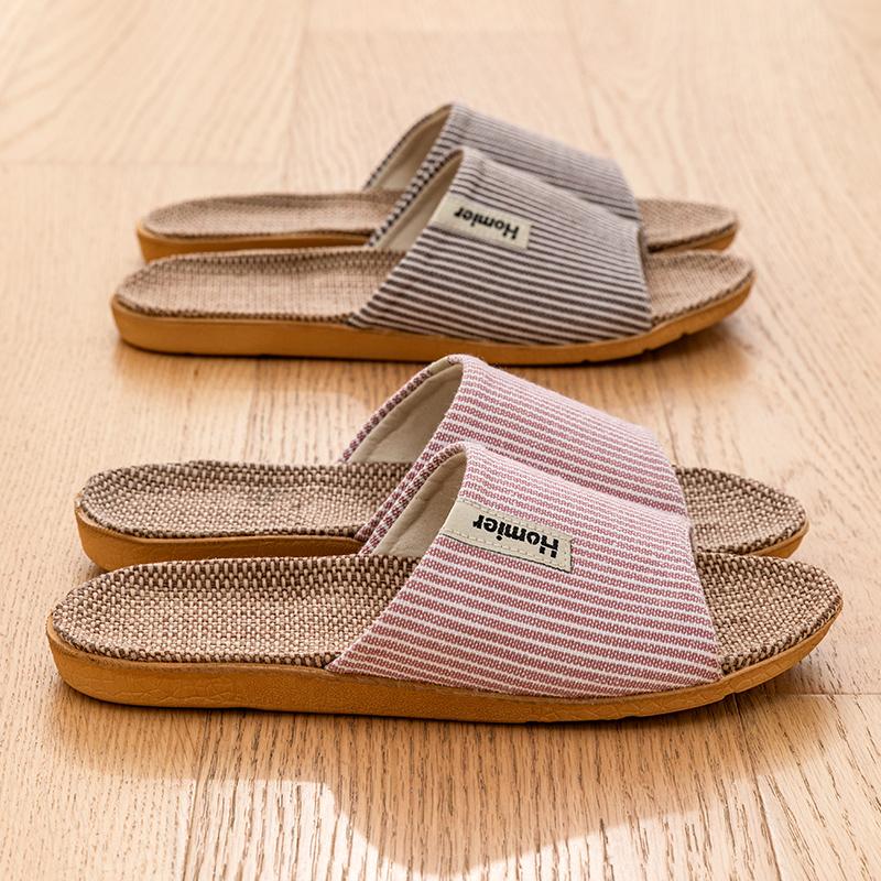 Tekstylne Unisex Kapcie Letnie Wsuwane Kapcie Domowe Antypoślizgowe Oddychające