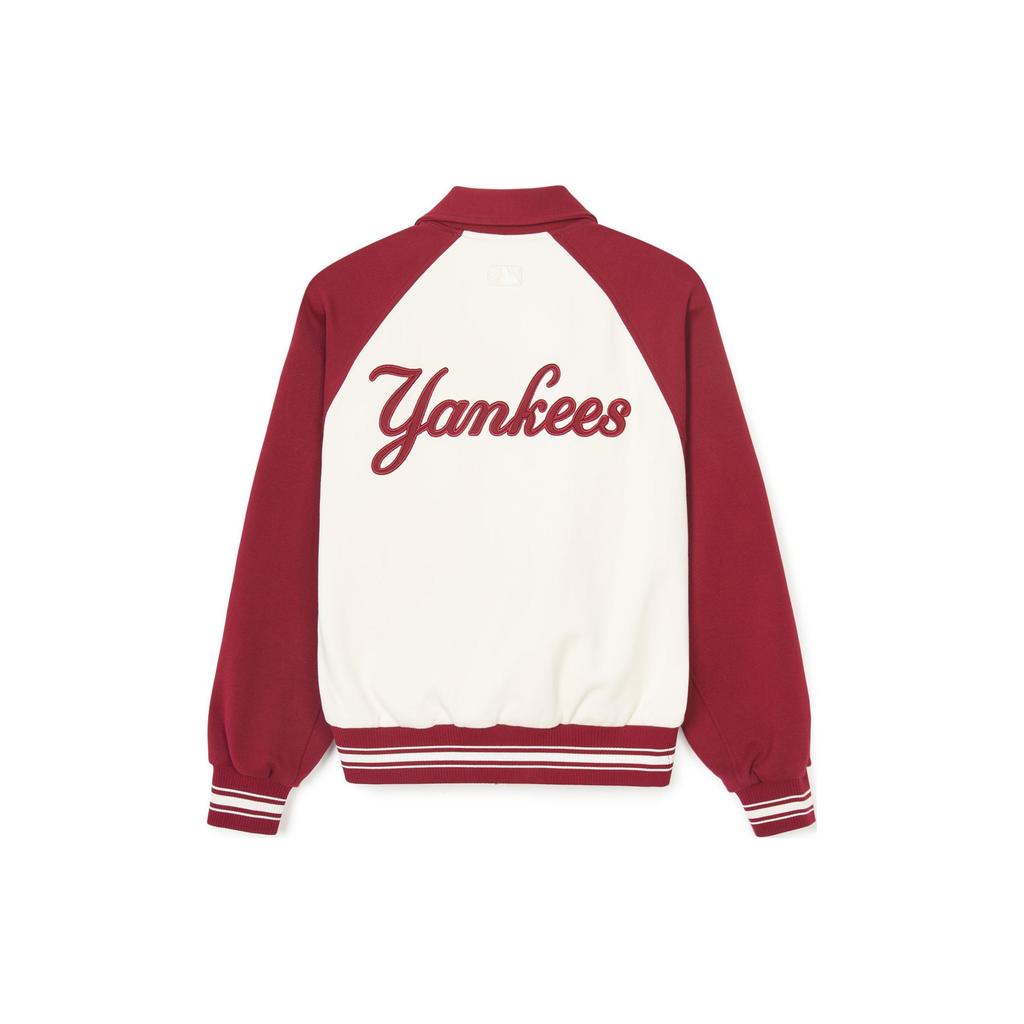 New MLB SS24 New York Yankees Baseball Jacket Unisex Burgundy 3AJPV1641-50WIS