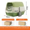 Extra Large Fully Enclosed Anti-Splash Cat Litter Box with Deodorizing Disinfection