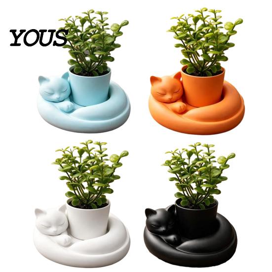 Desktop Plant Pot 3D Printed Succulents Planter, Creative Mini Flower with Artistic Sculptural Design, Planter Small Desk Decor for Office Bedroom