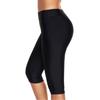 Women's Knee Length Swim Shorts Athletic Swimwear Bottoms Stretchy Quick Dry Fabric for Water Sports and Outdoor Activities