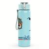 1PC Bike Mountain Bird Silhouette Layout 750ml Color Plastic Water Bottle Leakproof Flip Straw Lid For Sports Office Home Use